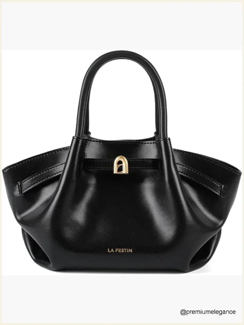 Genuine Leather Small Satchel Purse - Mini Tote Hobo Crossbody Bag